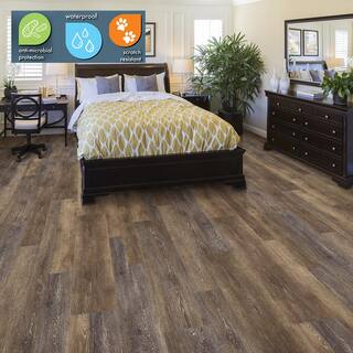 Lifeproof Texas Oak 6 MIL x Multi-Width x 48 in. L Click Lock Waterproof Luxury Vinyl Plank Flooring (19.5 sqftcase) I127913L