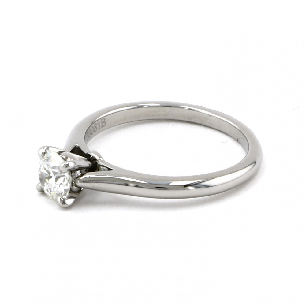 Cartier Solitaire Platinum Diamond Ring