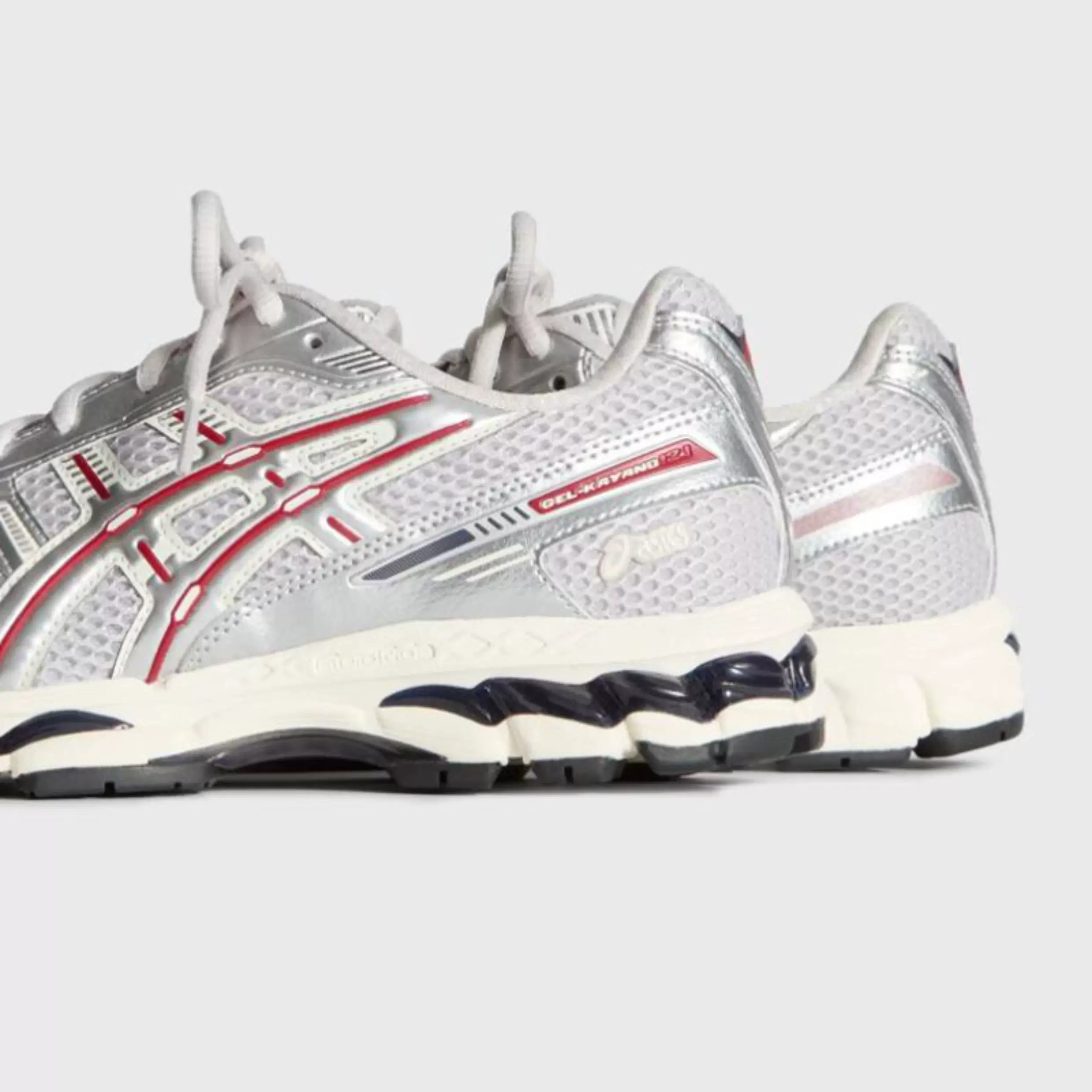 ASICS GEL-KAYANO 12.1 Running Shoes Silver/Red