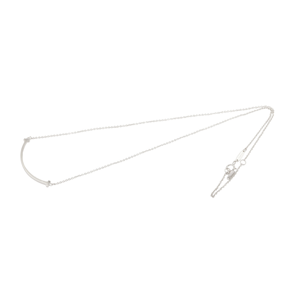 Tiffany & Co. Tiffany T Smile Necklace 18K White Gold 60011677