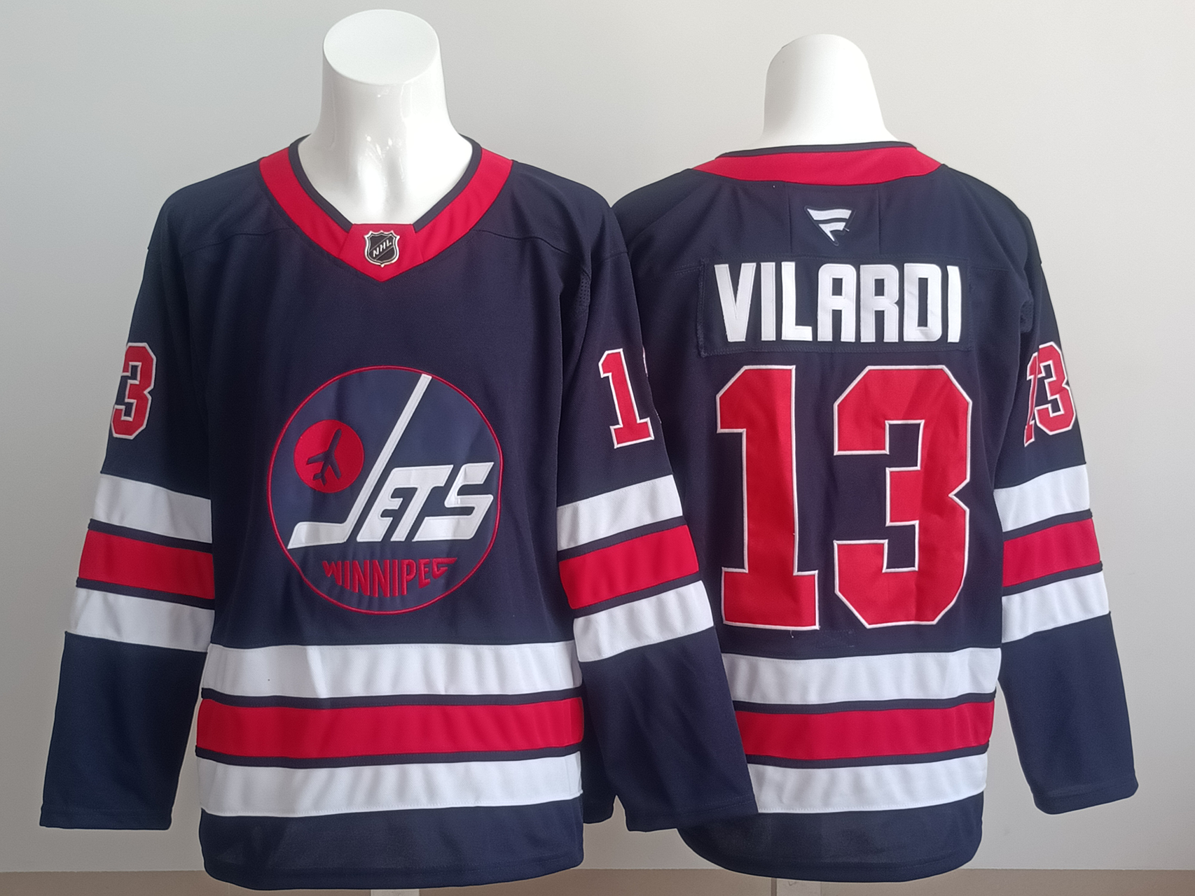 Men's Winnipeg Jets Gabriel Vilardi #13 Fanatics Navy Player Jersey