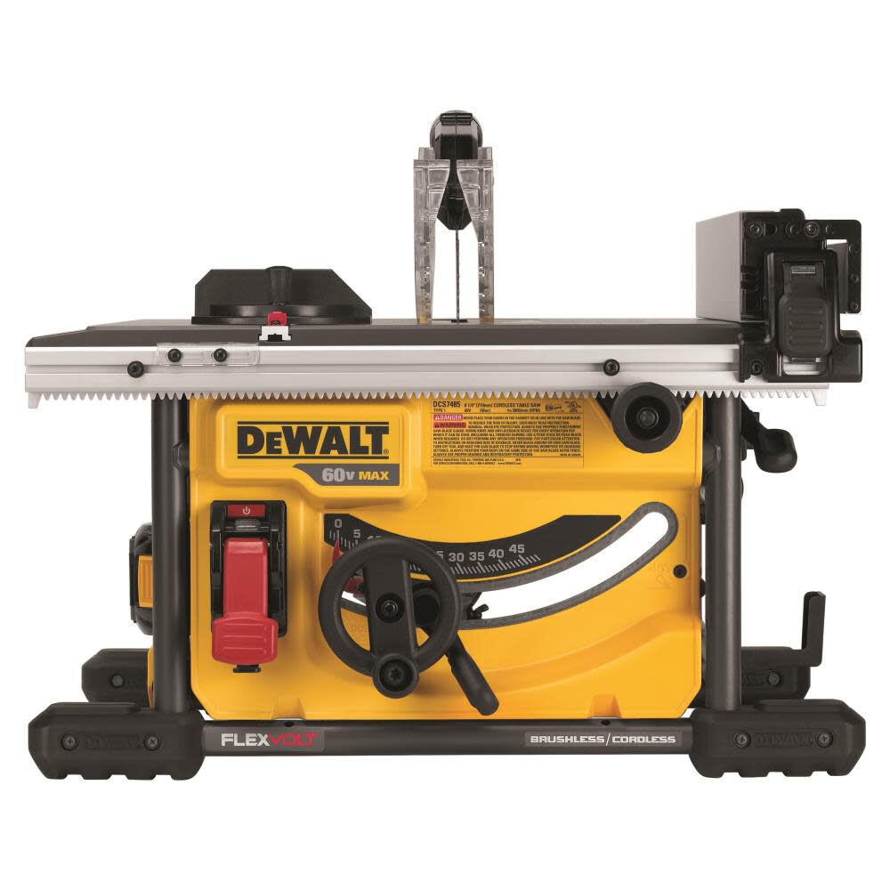 DEWALT FLEXVOLT 60V MAX* 8-1/4In Table Saw Kit DCS7485T1