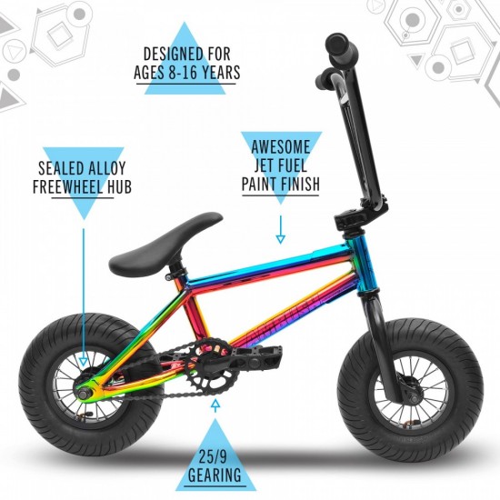 Ambush Mini Stunt Freestyle Bike, Jet Fuelled Neo