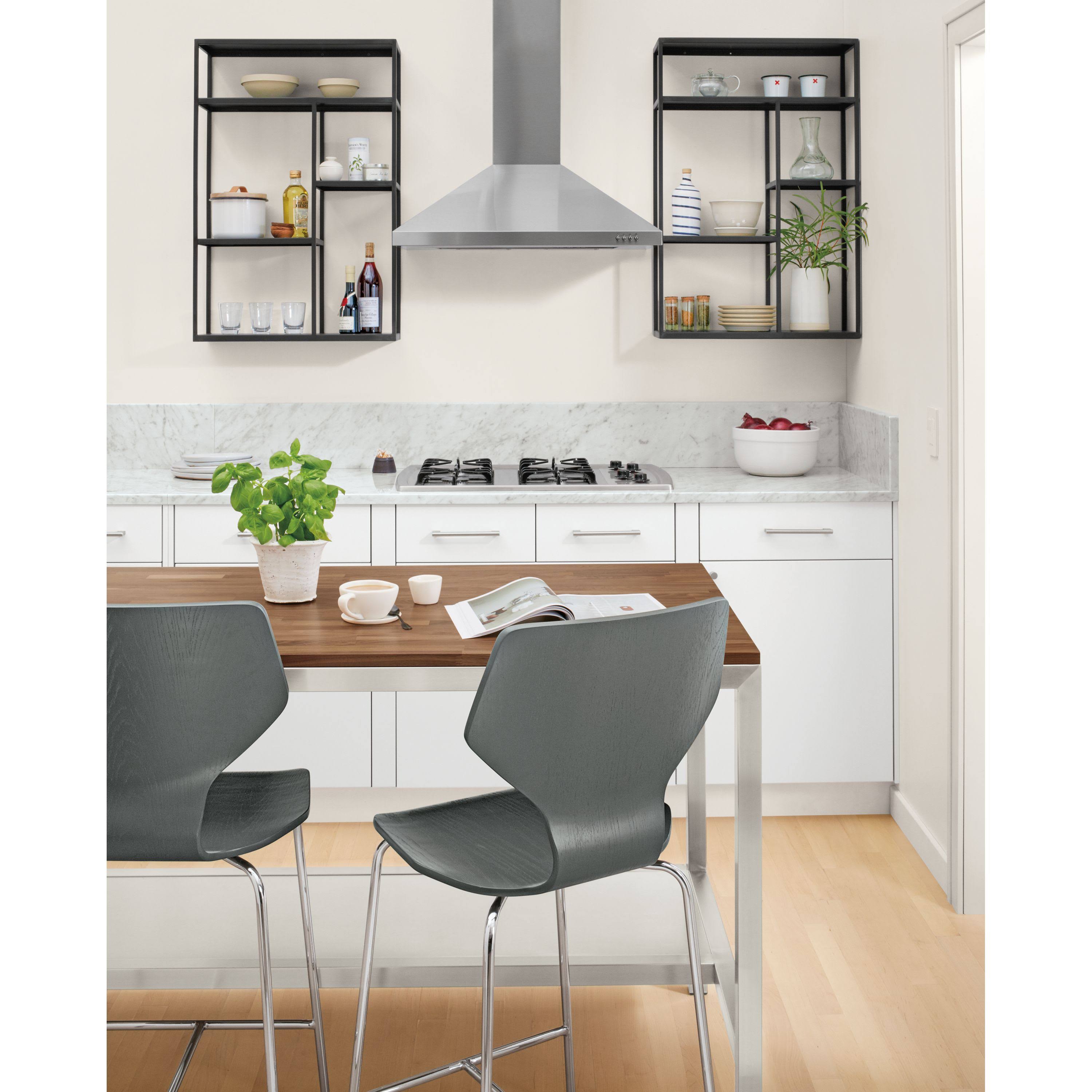 Room u0026 Board | Modern Foshay Four-Shelf Wall Unit 36W 20H in Recycled Metal/Natural Steel Black
