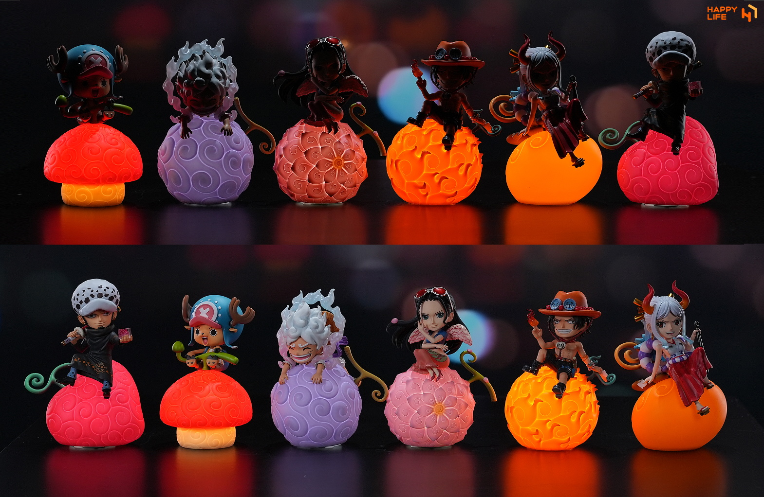 JIMEI PALACE-Officially Licensed One Piece Devil Fruit Series  Voice-Activated Night Lamp
