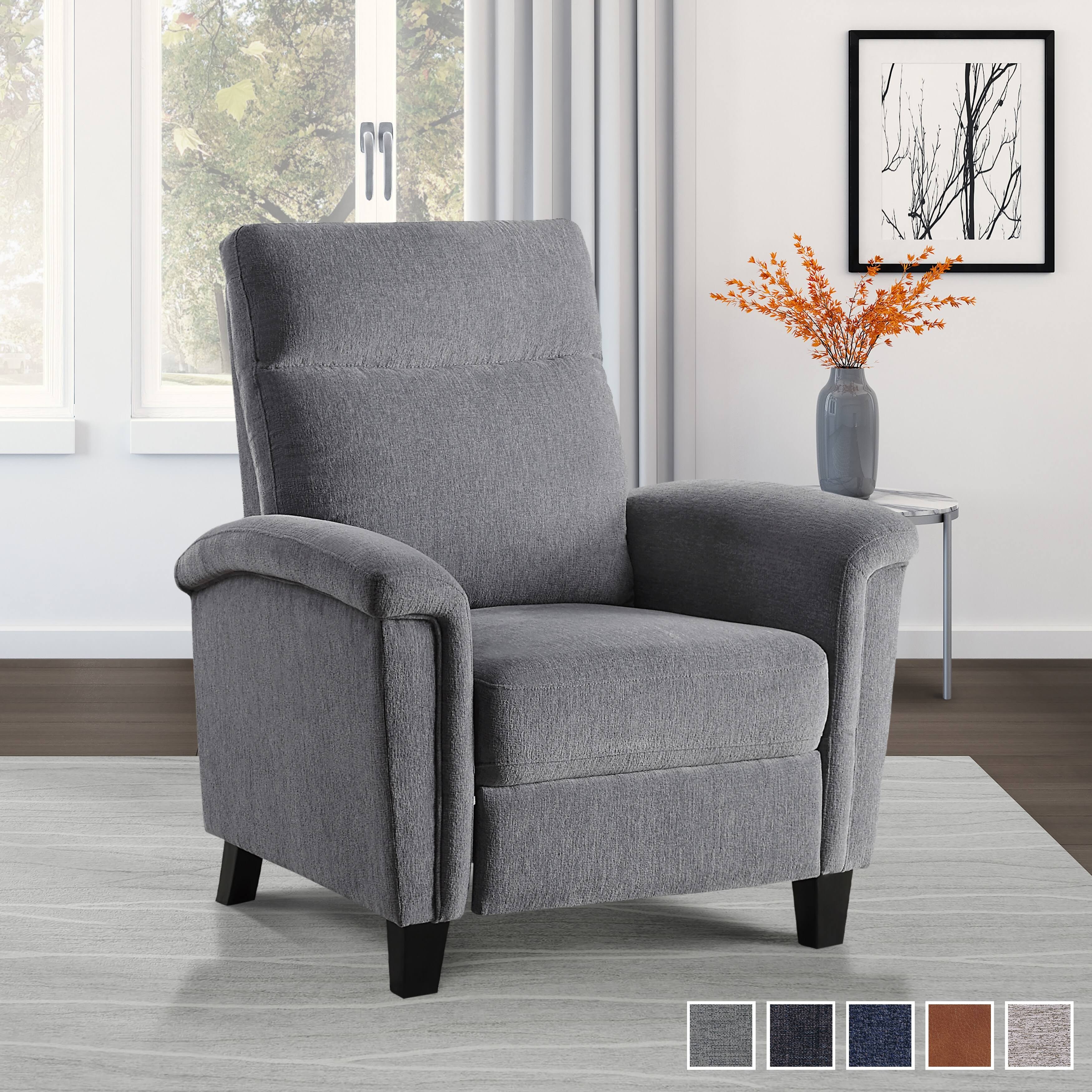 Iniko Push Back Recliner - Light Grey