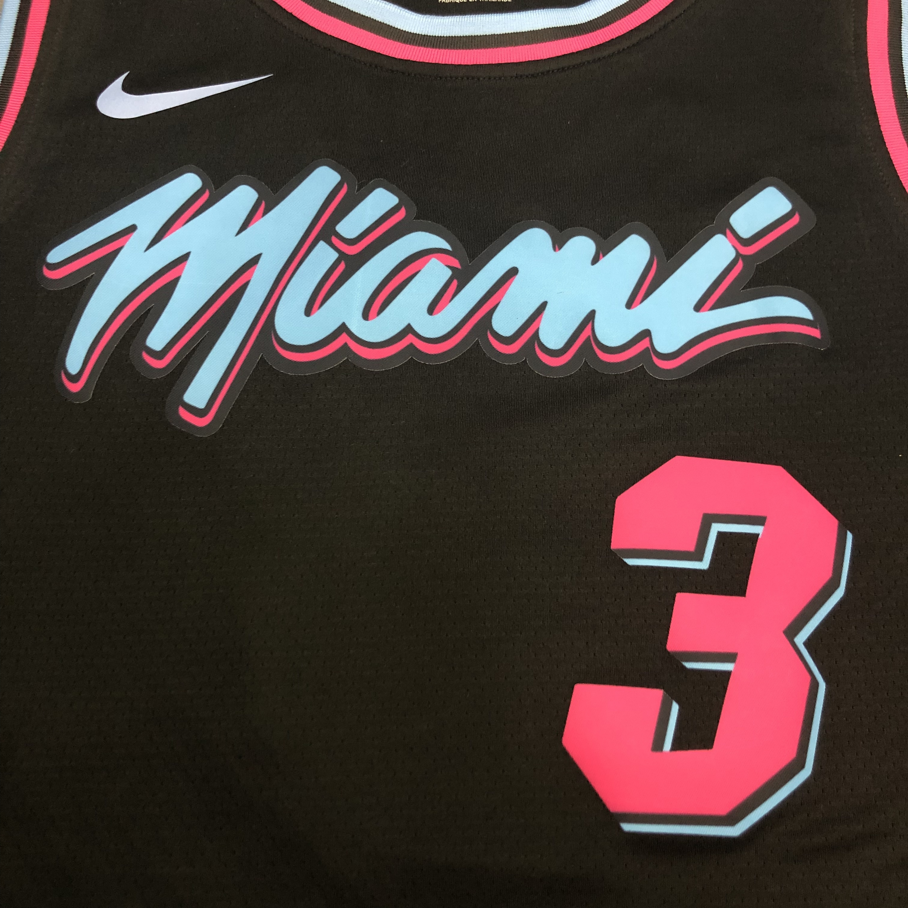 Miami Heat Black Jersey No.3