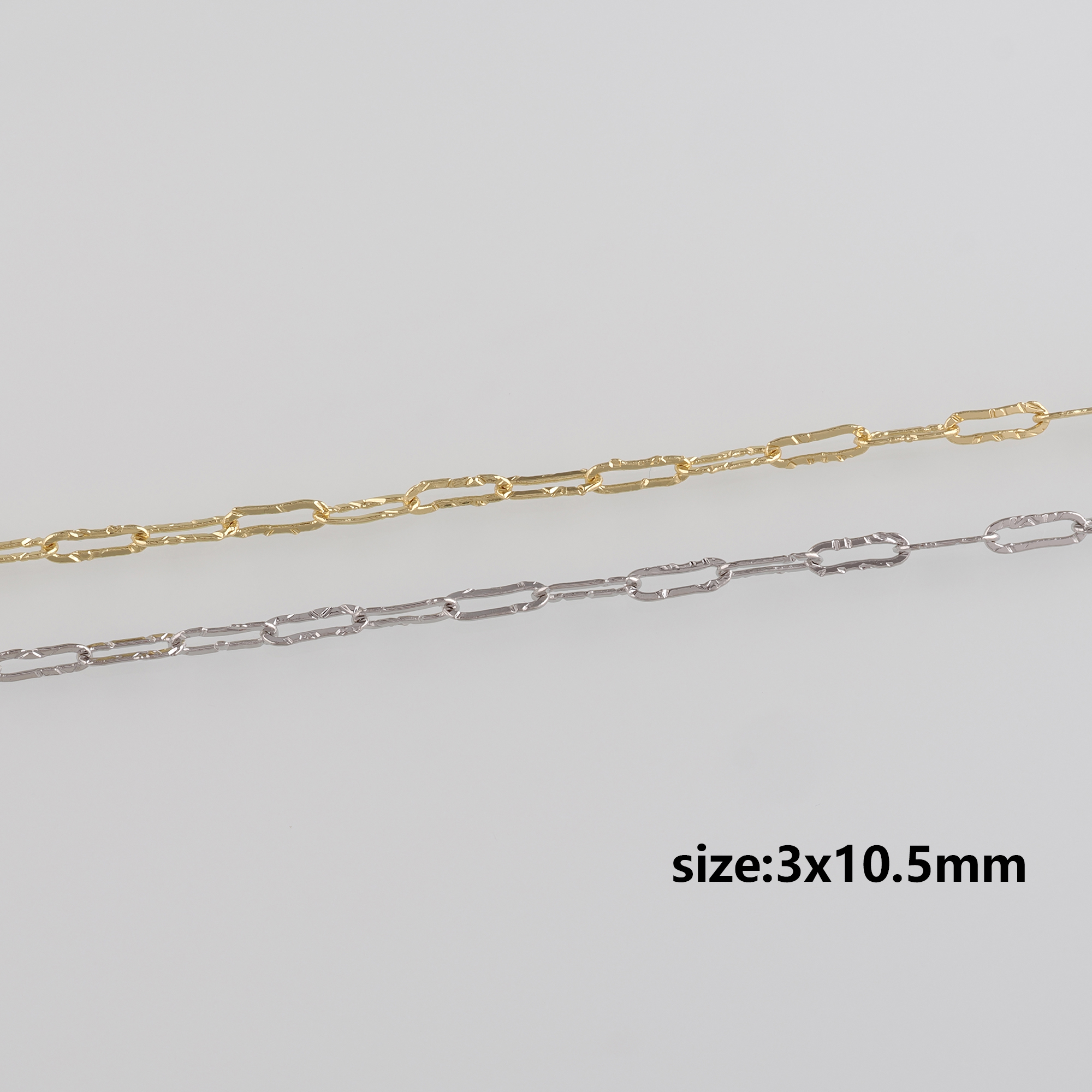 18K Gold Filled Cable Chain Necklace,Dainty Thin Link Chain,Gold Paper Clip Chain Necklace for Women DIY Jewelry Making Supply