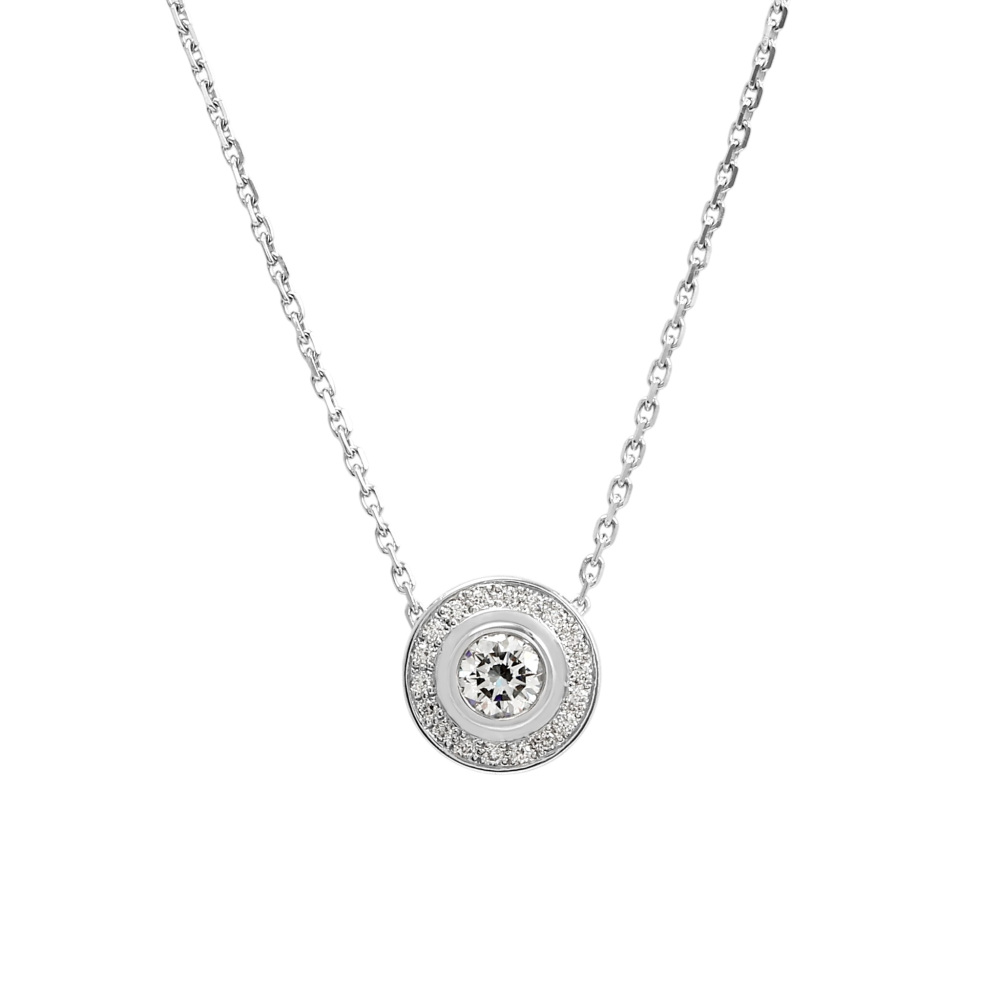 Cartier Damour (diamant Leger) Necklace 18K White Gold Diamond N7406800