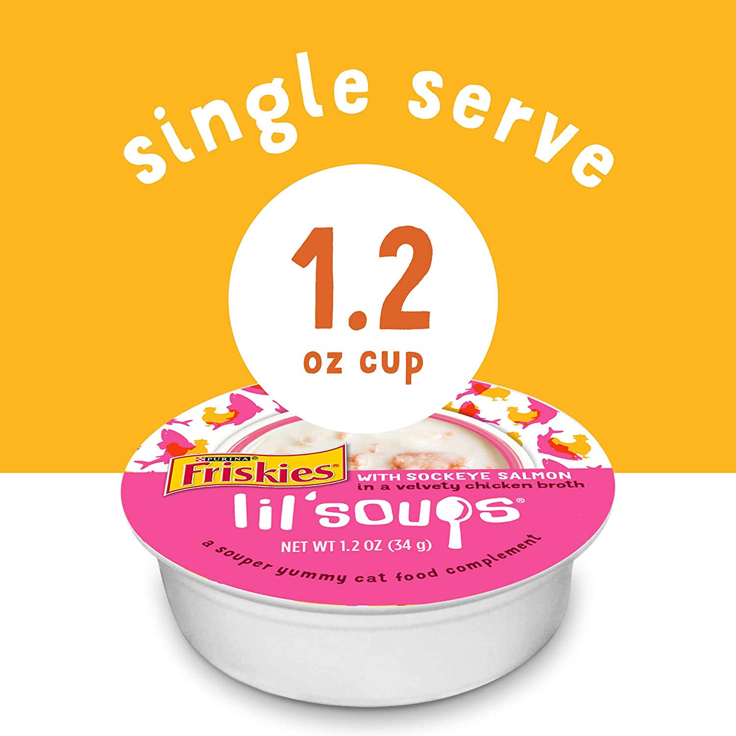 Purina Friskies Grain Free Wet Cat Food Complement Variety Pack, Lil' Soups with