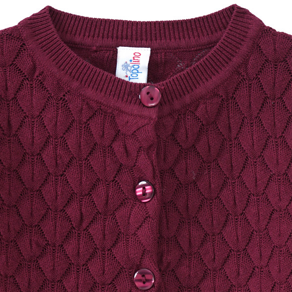 Topolino Mädchen Strickjacke mit Wabenstruktur