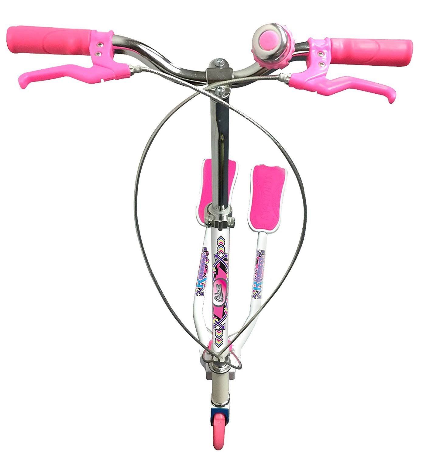 Ozbozz Scissor Scooter (White/Pink)