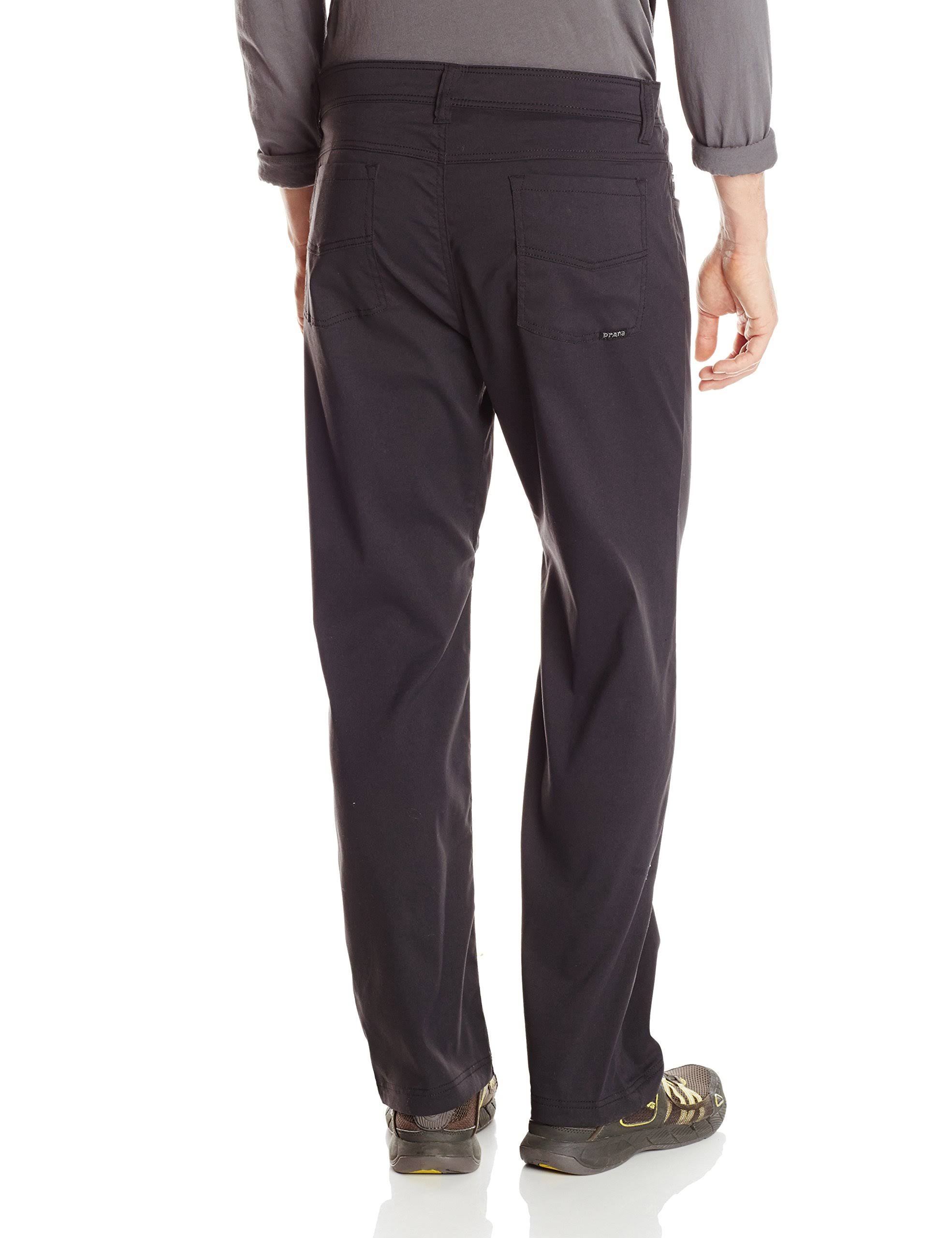 Prana Men&s Brion Pant 34 in. Inseam Black 36