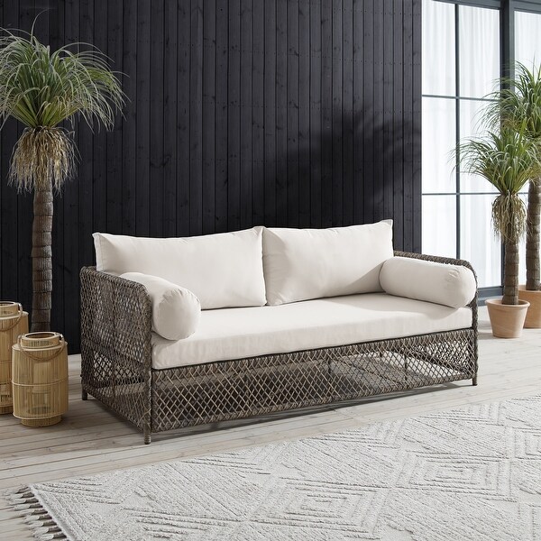 Crosley Granite Bay Outdoor Wicker Sofa