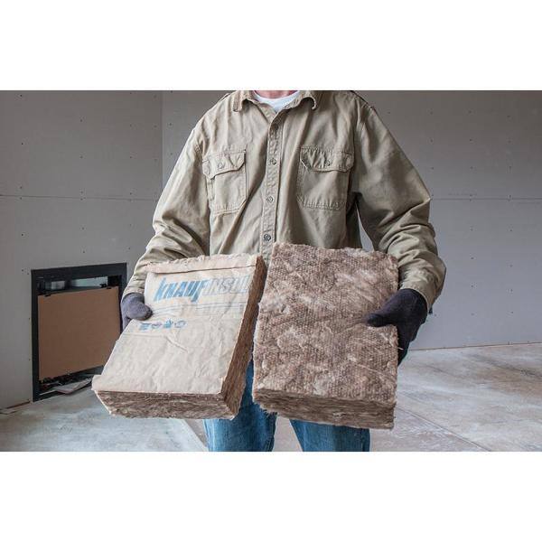 Knauf Insulation R-13 EcoBatt Kraft Faced Fiberglass Insulation Batt 3-12 in. x 23 in. x 93 in. 506576