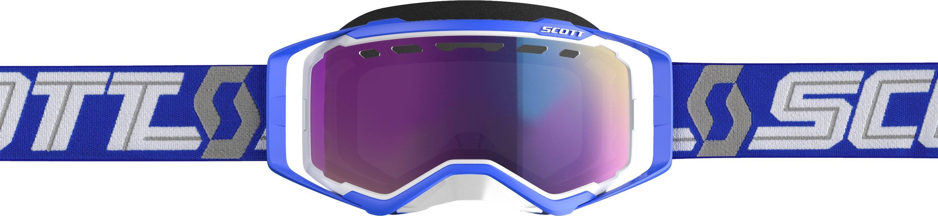 Scott 262581-1029315 Goggle Prospect Snow White/Blue w/Teal Chrome