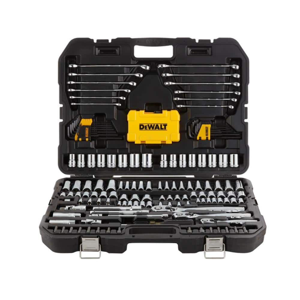 DEWALT 1/4 in., 3/8 in. and 1?2 in. Drive Polished Chrome Mechanics Tool Set (168-Piece) DWMT73803