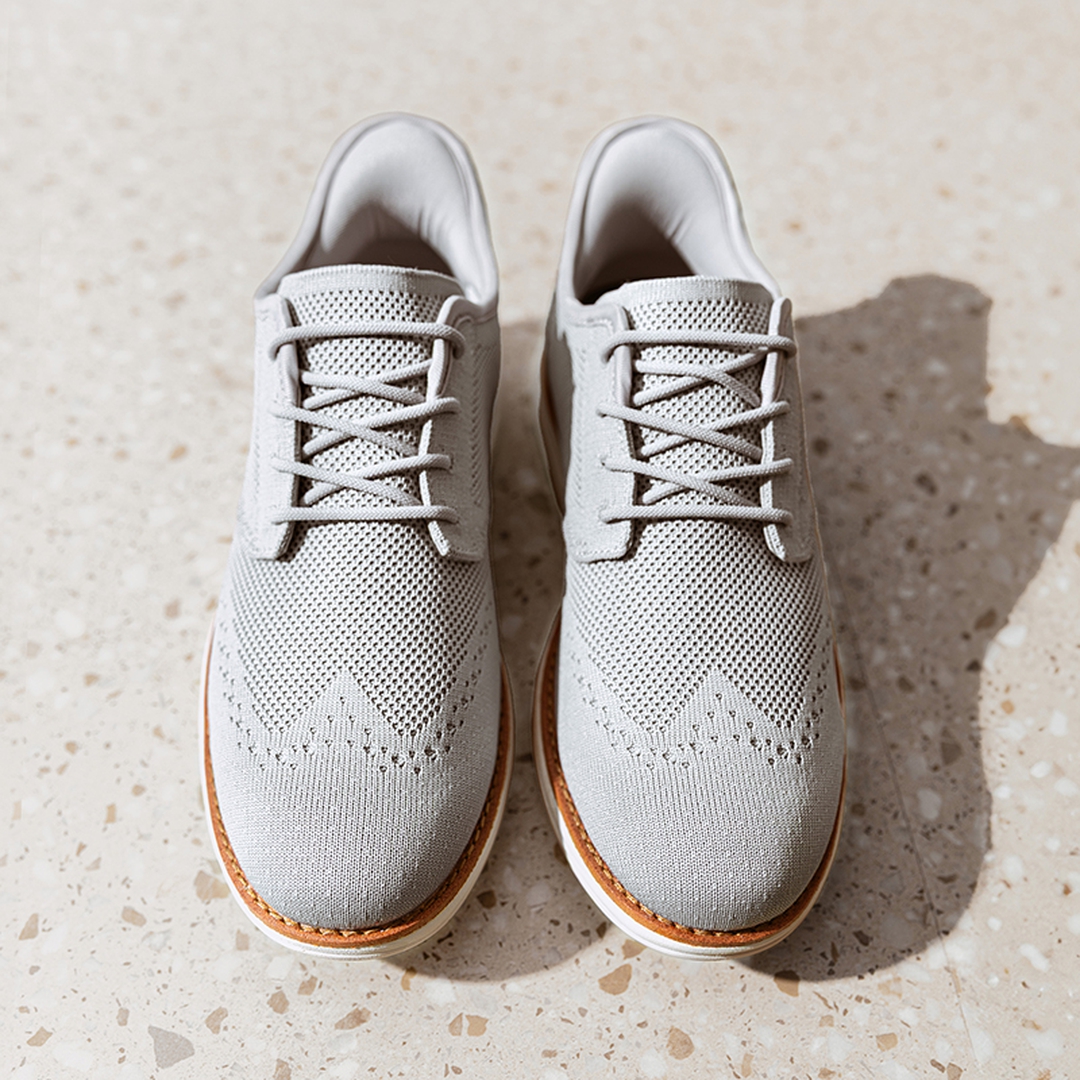 Men’s Breathable Knitted Oxford Sneakers