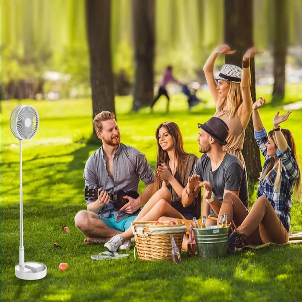 Foldable USB Fan Portable Battery Powered Fan for Desk Table