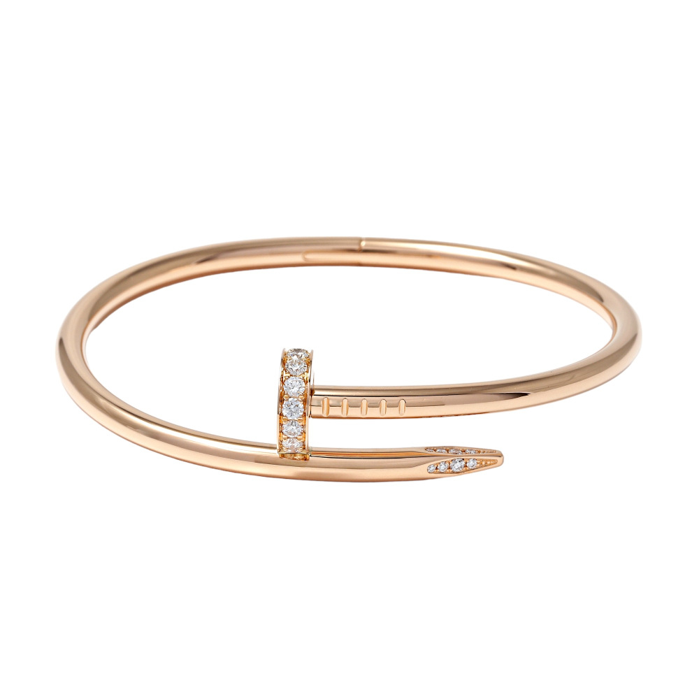 Cartier Juste un Clou Bracelet 18K Rose Gold Diamond B6039000