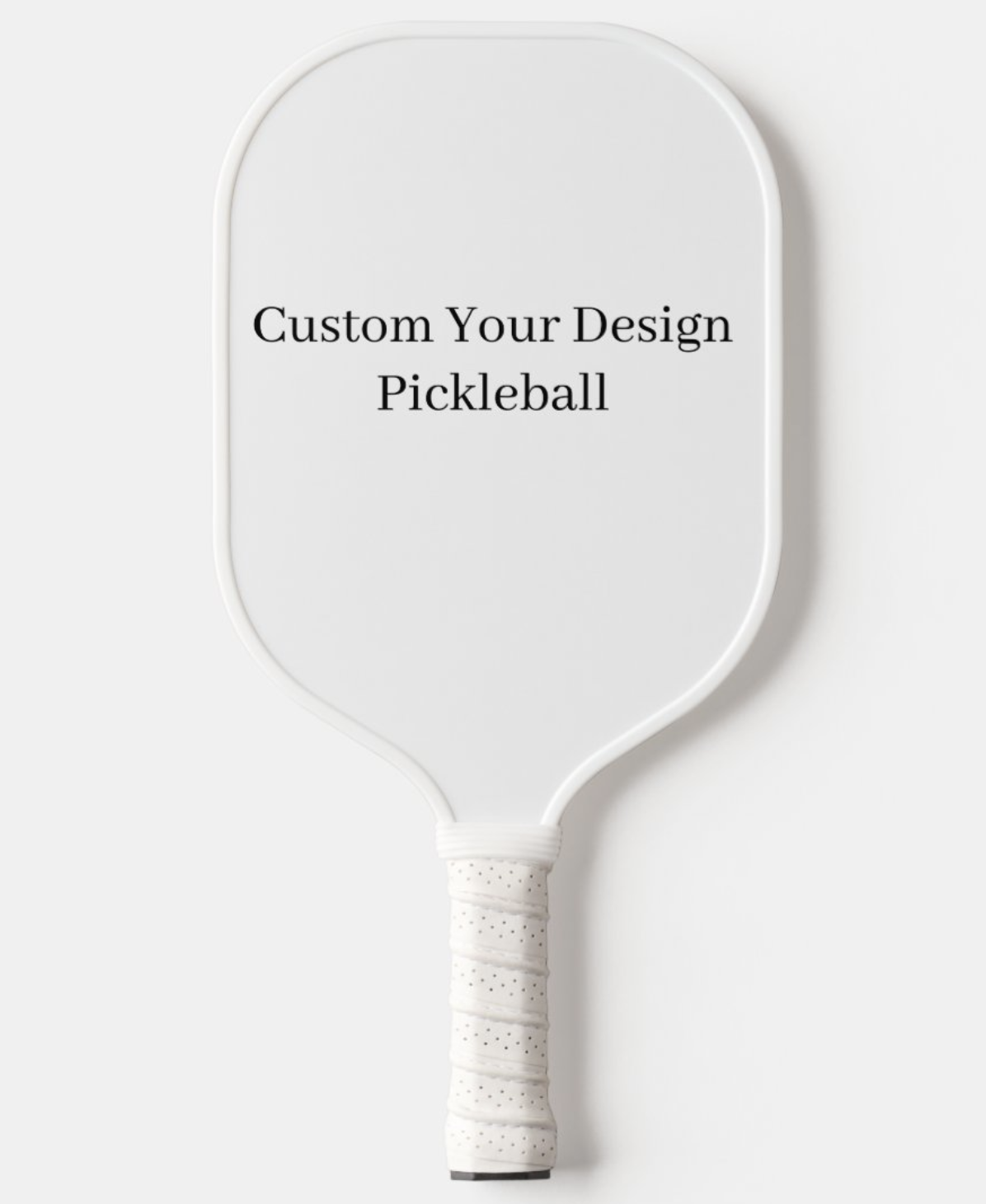 Personalized Custom Design pickleball paddle  Carbon fiber 11mm core White edge guard