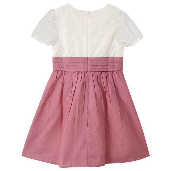 Topolino Mädchen Kleid mit Leinen
