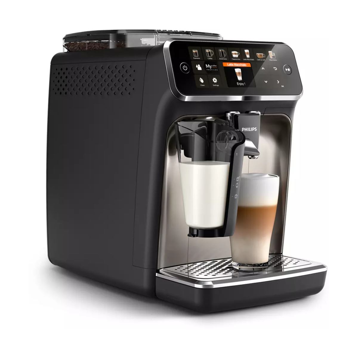 Philips 5400 LatteGo Super Automatic Espresso, Cappuccino, & Latte Machine EP5447/94