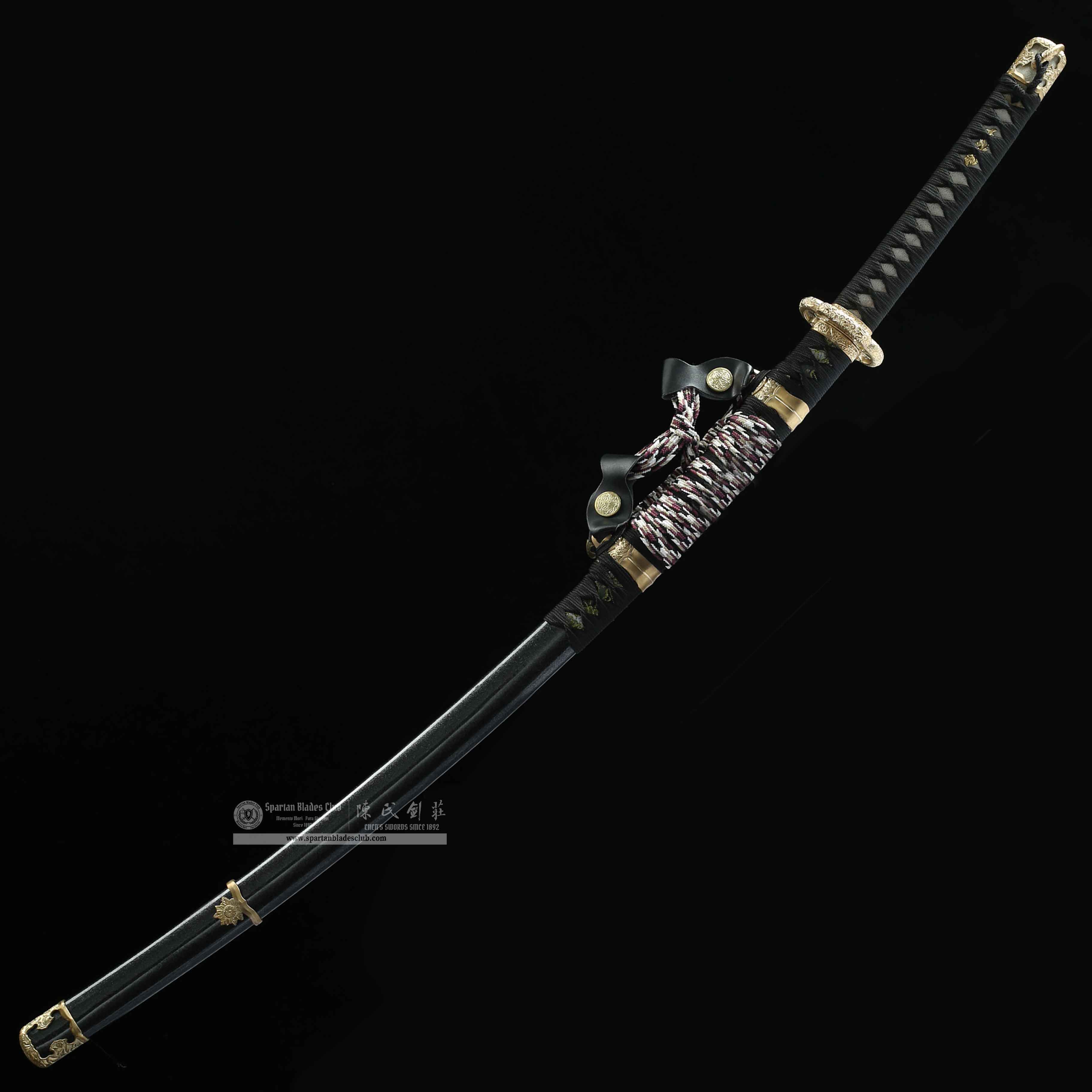Fumo Tachi (伏魔太刀) - Exquisite T10 Steel Tachi with Brass Fittings - Battle Ready - SBC - Spartan Blades Club - 陳氏劍莊1892