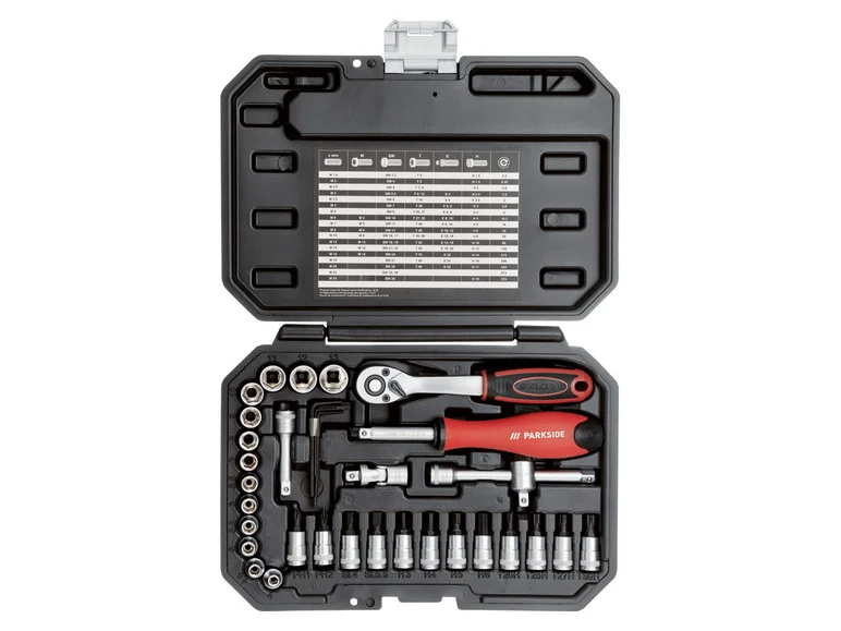 PARKSIDE® Set de douilles et d'embouts, 36 pièces