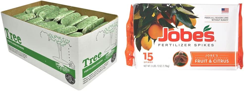 Jobe’s 02610 Fertilizer Spikes Tree and Shrub, 160 Count, Brown