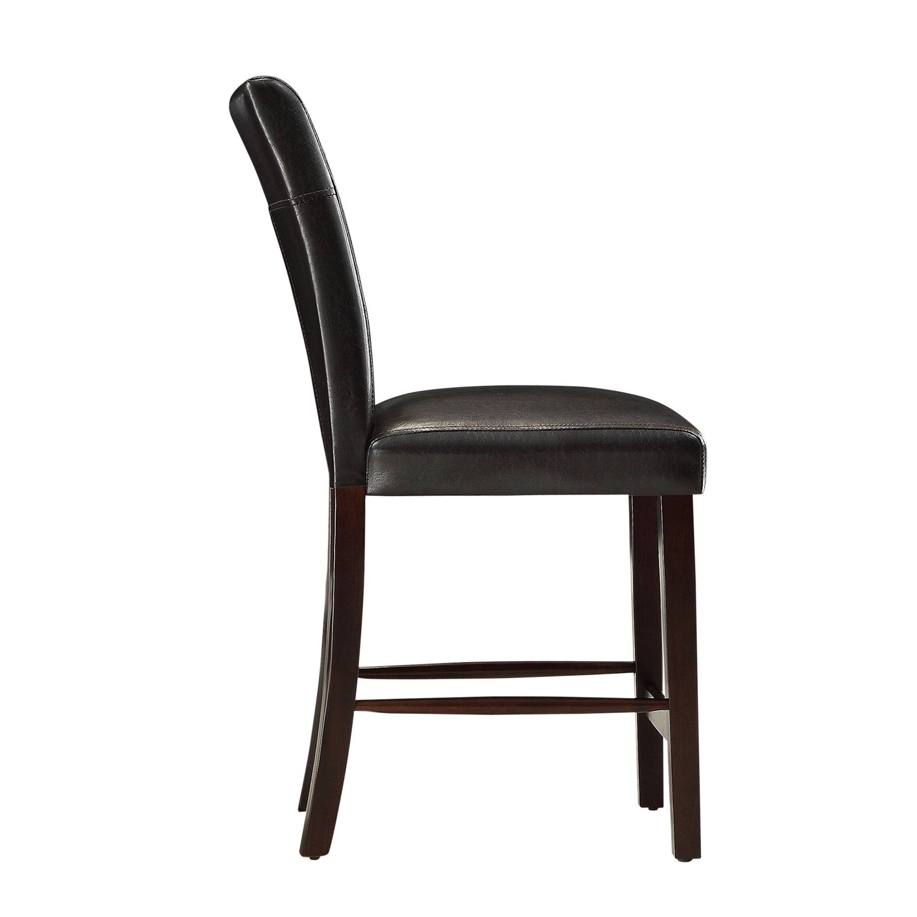Homelegance Decatur Counter Height Chair in Espresso - Set of 2