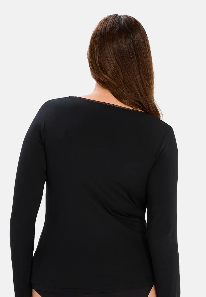 T-shirt thermique à manches longues Chill Noir