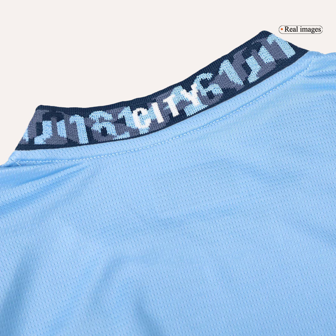 Manchester City Home Kids Soccer Jerseys Kit