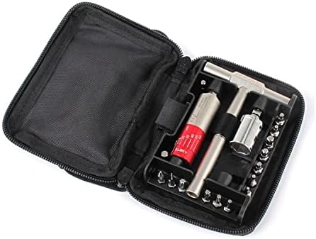 Fix It Sticks 15-65 Inch Lbs All-in-One Torque Driver Kit with T-Way Wrench + Locking Ratcheting T-Way Wrench