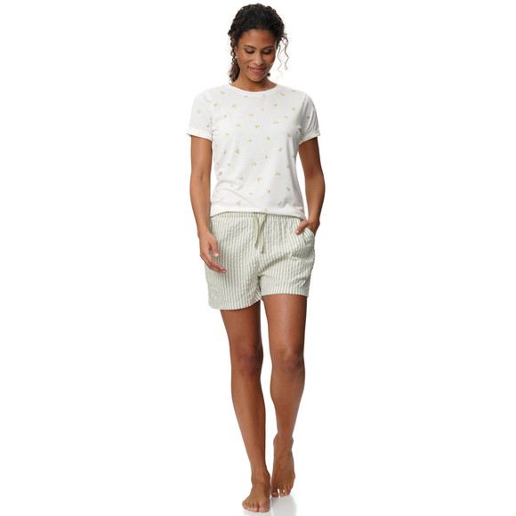 Gina Benotti Damen Schlafshirt mit Zitronen-Motiven