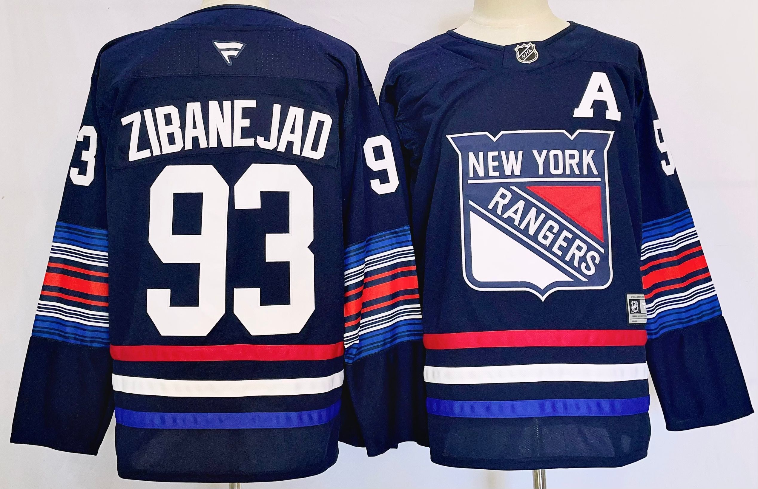 Men's New York Rangers Mika Zibanejad #93 Fanatics Navy Player Jersey