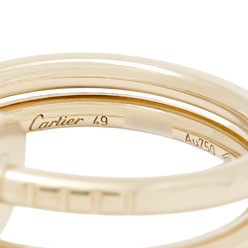 Cartier Juste un Clou Double Ring 18K Yellow Gold Diamond B4211800