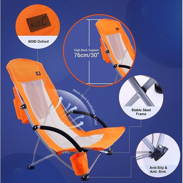 High Back Folding Beach Chair