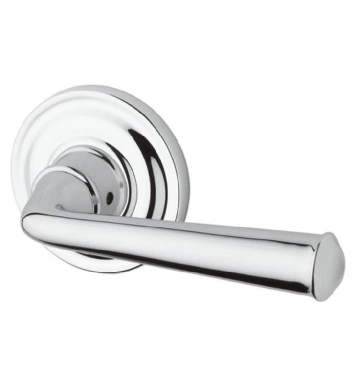 Baldwin FD.FED.TRR.049 Full Dummy Federal Lever u0026 Traditional Round Rose Matte Brass u0026 Black