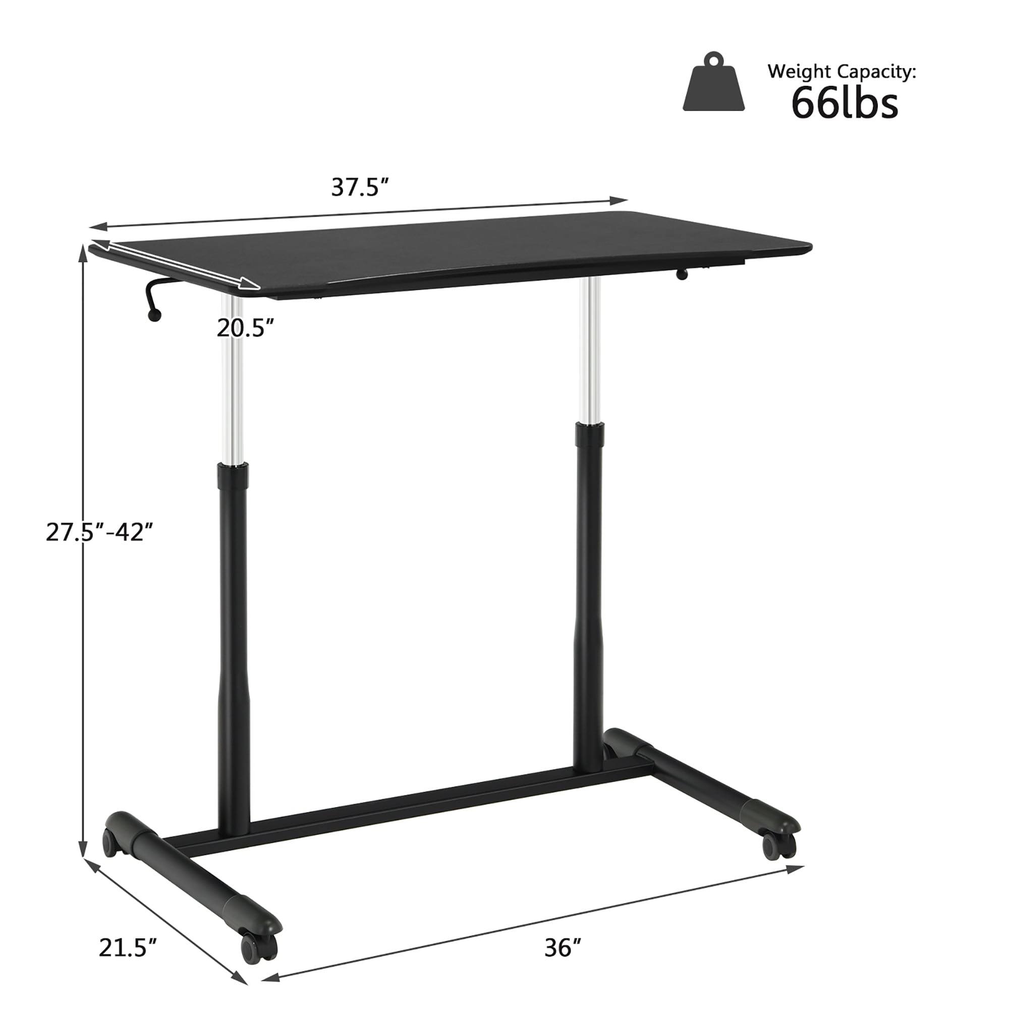 Standing Desk Computer Desk Height Adjustable Desk - Black
