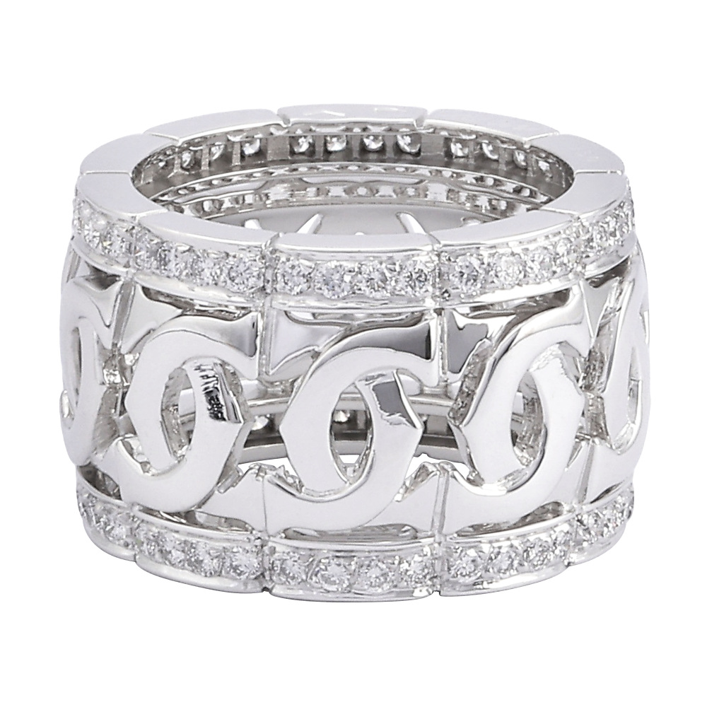 Cartier Entrerace Ring 18K White Gold Diamond