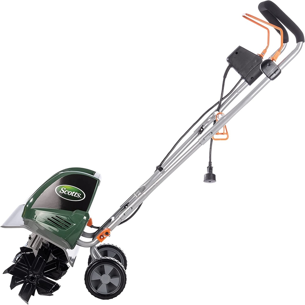 2026 Scotts Outdoor Power Tools 14 Amp 20-Inch Electric Garden Tiller Cultivator, Adjustable Tines, Green