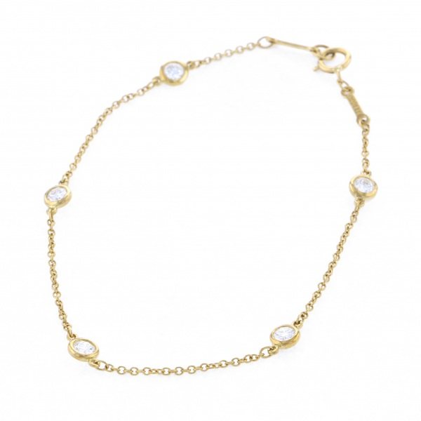 Tiffany & Co. By the Yard Bracelet 18K Yellow Gold Diamond