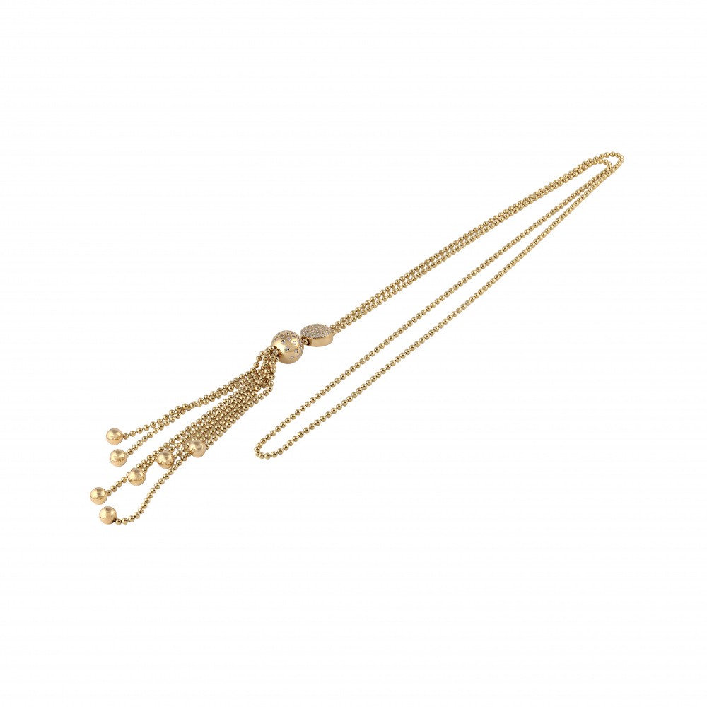 Cartier Nouvelle Berg Paris Necklace 18K Yellow Gold Diamond