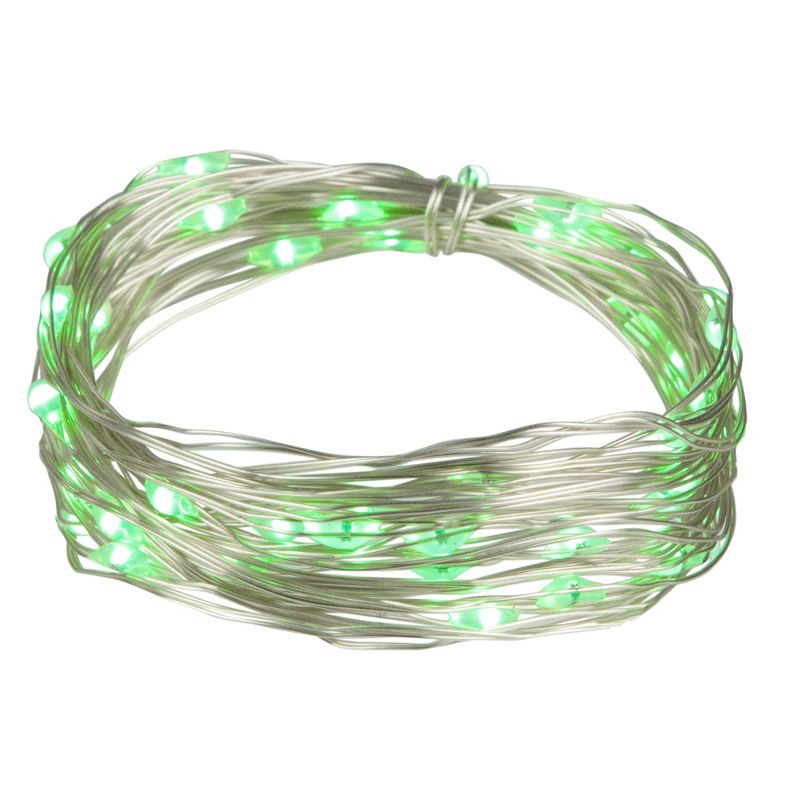 Northlight Micro Fairy Christmas Lights - 16ft - Green LED - 16' Copper Wire - 50ct