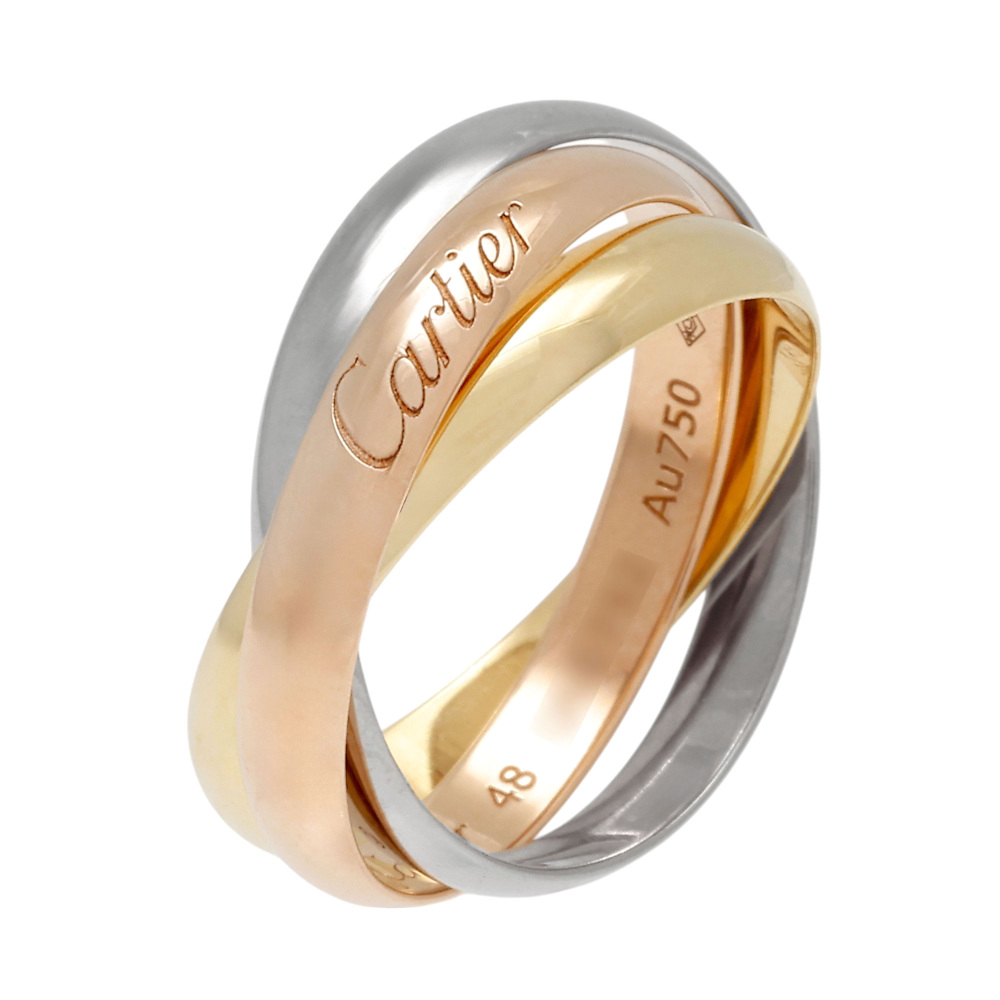 Cartier Trinity Sm Ring Tri-Gold B4086100