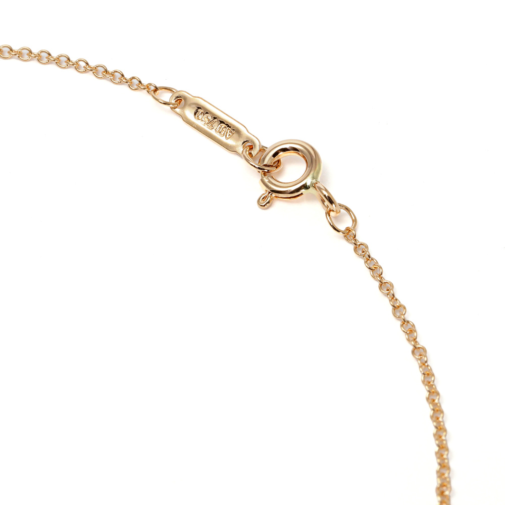 Tiffany & Co. Schlumberger Rin Necklace Platinum & 18K Rose Gold Diamond 60022686