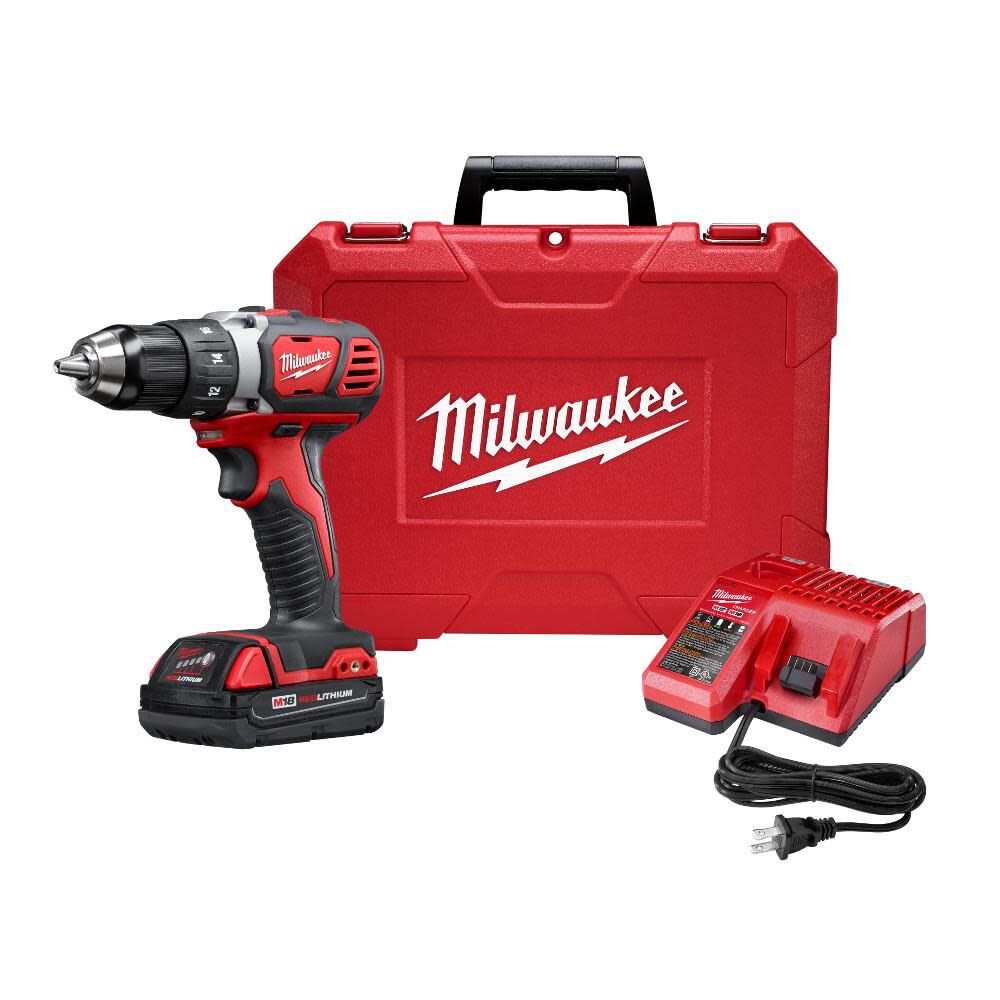 Milwaukee M18 Compact 1/2 In. Drill/Driver Kit 2606-21CT