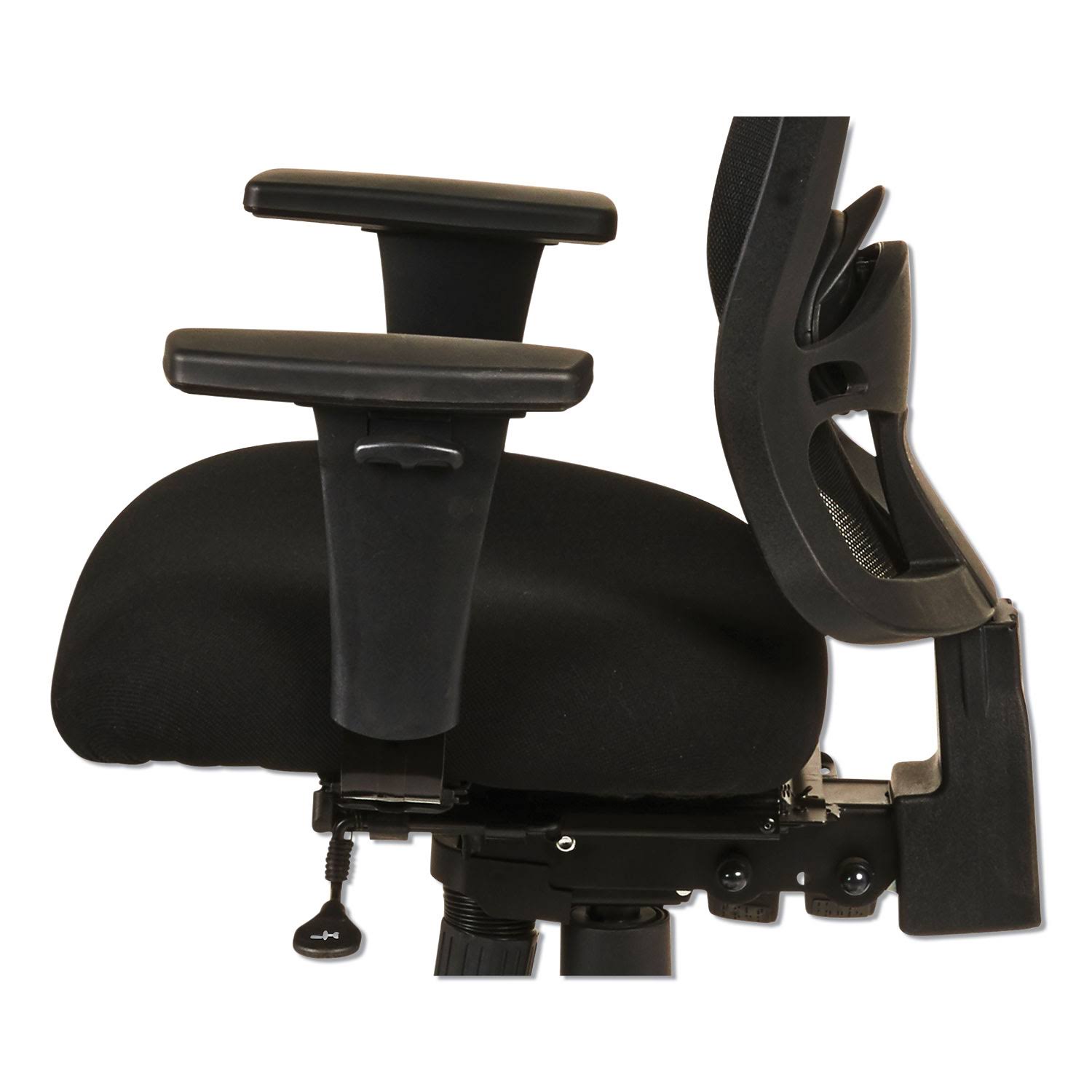 Alera Etros Series Black Mid-Back Multifunction with Seat Slide Chair