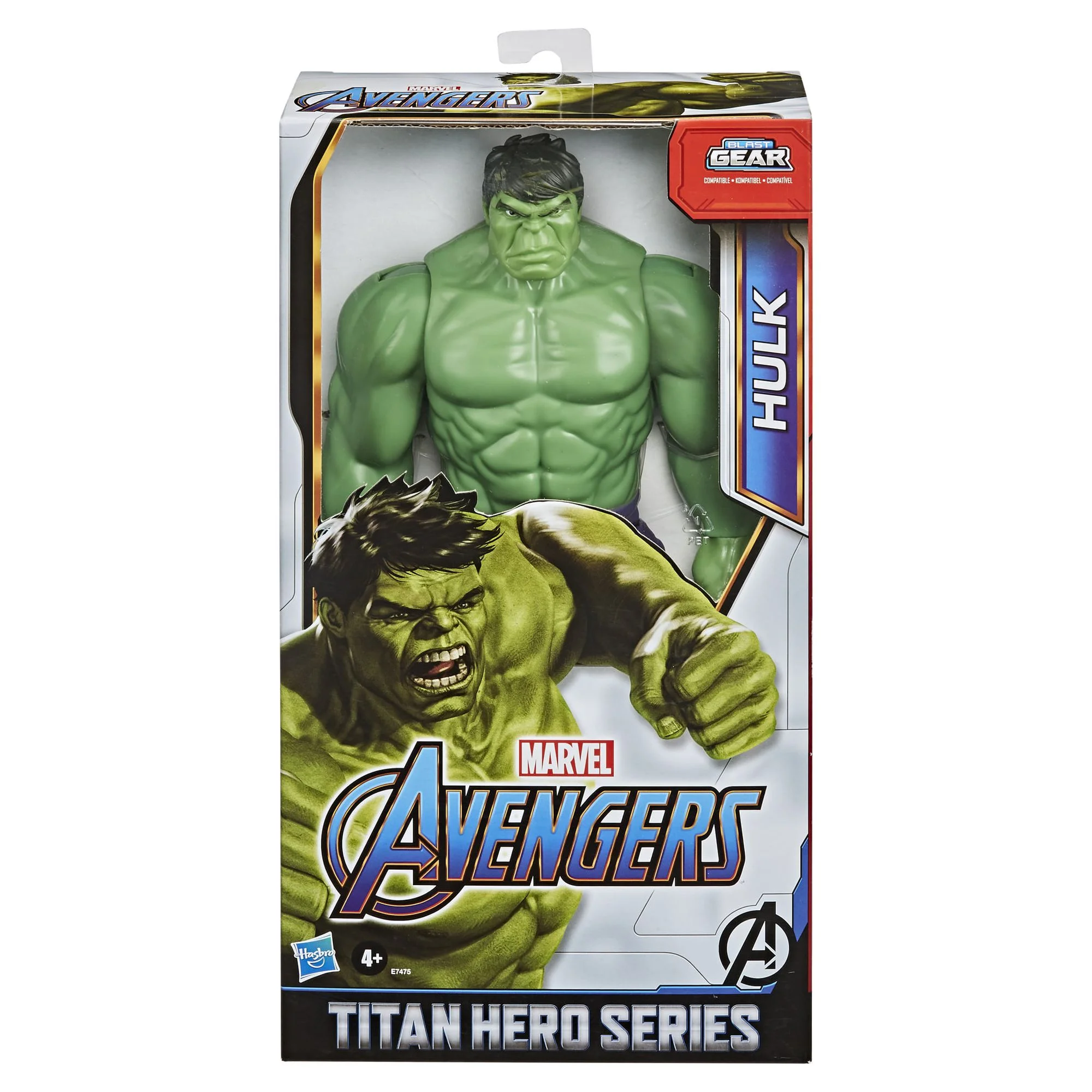 Marvel Avengers Titan Hero Series Blast Gear Deluxe Hulk Action Figure, 12 Inches Tall